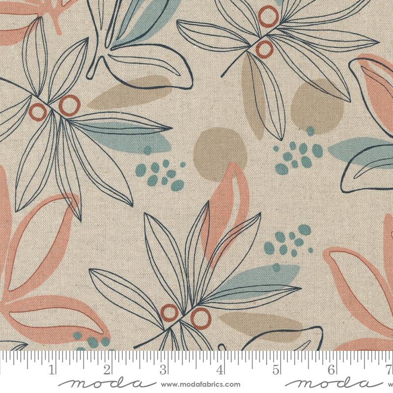 Melrose Palm Mochi Linen in Angel