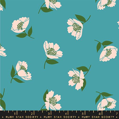Juicy - Fluttering Florals Dark Turquoise - RS0089 14