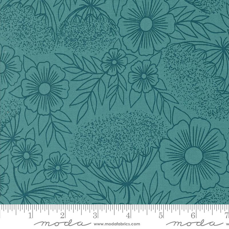 Field of Flowers - Queen Annes Lace Turquoise - 3314 15