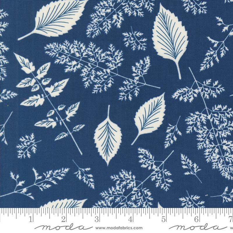 Field of Flowers - Leaf Pattern Indigo - 3315 18