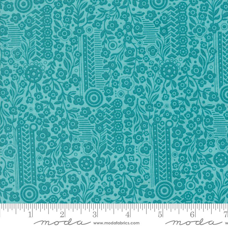 Blue background with blue flowers