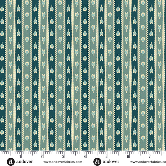 Flower Box - Trailing Petals Teal - A-1019-T