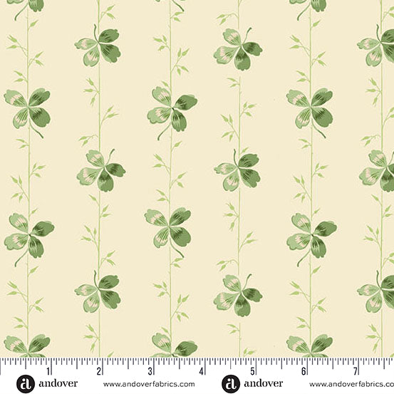 Little Clover - Clover Stripe White - A-1245-L
