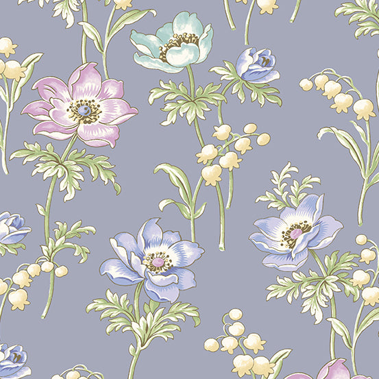 Abloom - Poppies Periwinkle - A-862-B