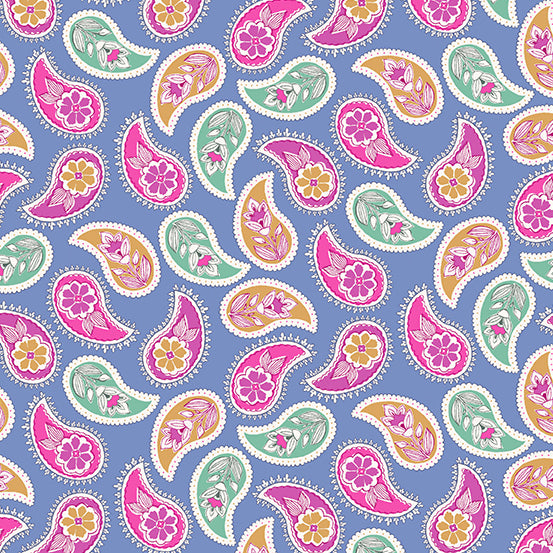 Enchanted Bloom - Paisley Parade Cornflower - A-891-B