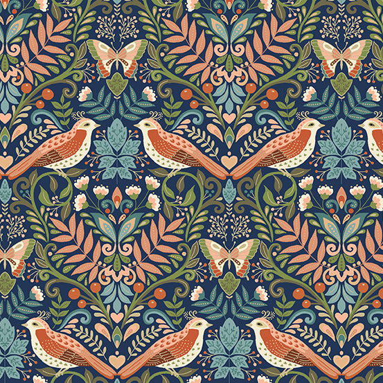 Luxe Damask Navy - TP2612B