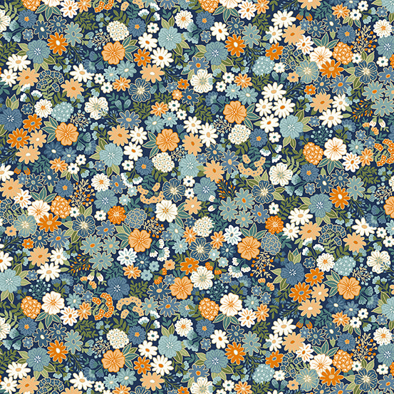 Luxe Mini Floral Navy - TP2616B
