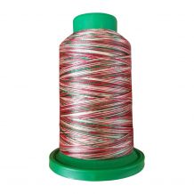 Isacord Variegated 1000m - Poly - Holly Berry Wreath - 2922-9864