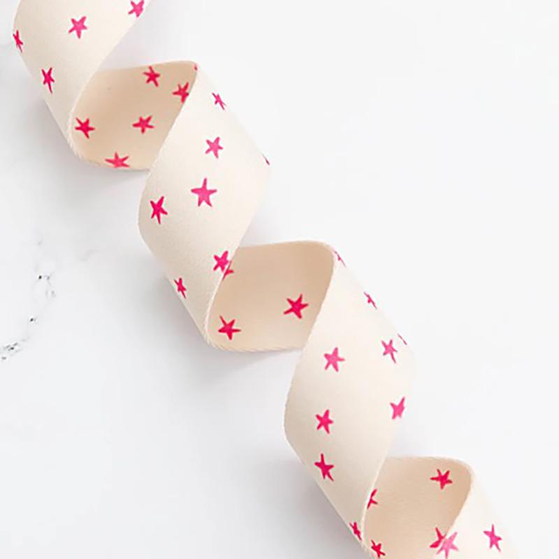 Starry Webbing Natural/Pink 1.5" - SSCWEB 19