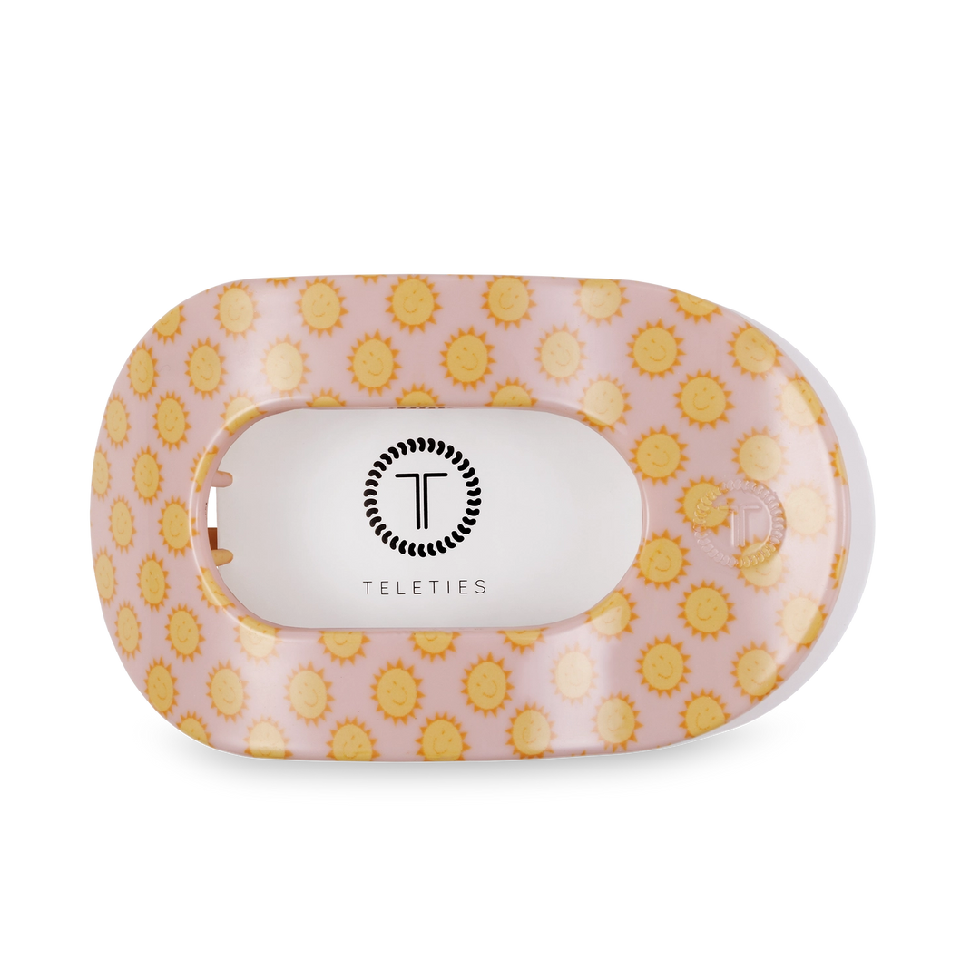 Round Flat Hair Clip - Sunny Days Ahead - Large