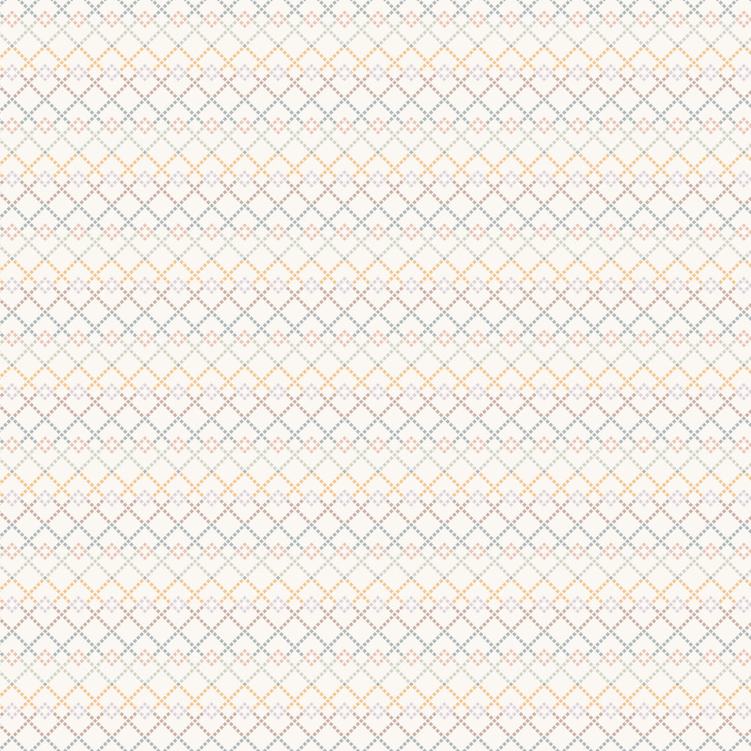 Diamond pattern on a cream background