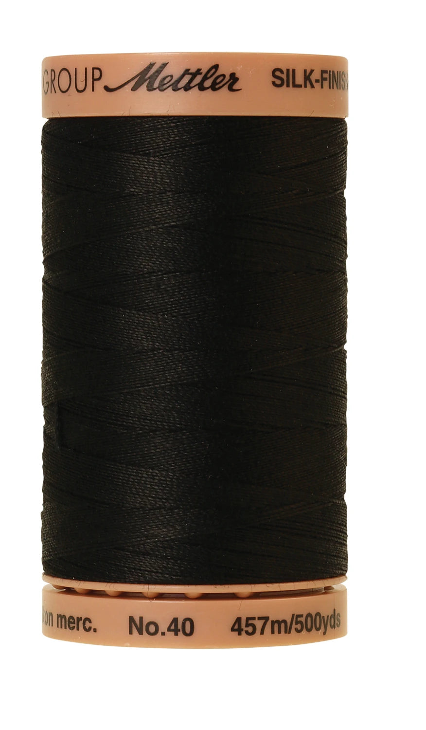 Silk-Finish 40wt Solid Cotton Thread 500yd - Black - 9135-4000