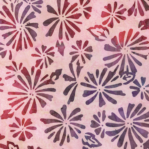 Bali Palettes Berries Batik Gerber Red/Violet - 9212-21
