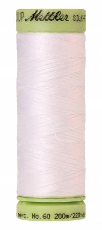 Silk-Finish 60wt Solid Cotton Thread 220yd - White - 9240-2000