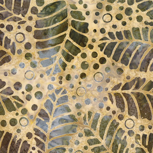 Bali Sandy Isle Batik - Cane Leaf Tan - 9255-72