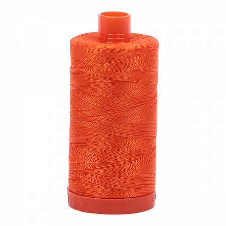 Mako Cotton Thread Solid 50wt 1422yds - Neon Orange - A1050-1104