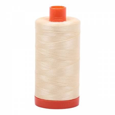 Mako Cotton Thread Solid 50wt 1422yds - Light Lemon - A1050-2110