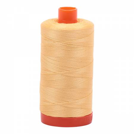 Mako Cotton Thread Solid 50wt 1422yds - Medium Butter - A1050-2130