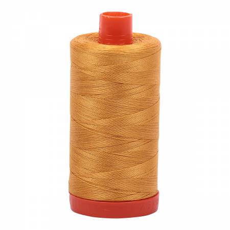 Mako Cotton Thread Solid 50wt 1422yds - Orange Mustard - A1050-2140