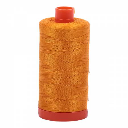 Mako Cotton Thread Solid 50wt 1422yds - Yellow Orange - A1050-2145