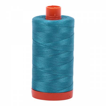 Mako Cotton Thread Solid 50wt 1422yds - Dark Turquoise - A1050-4182