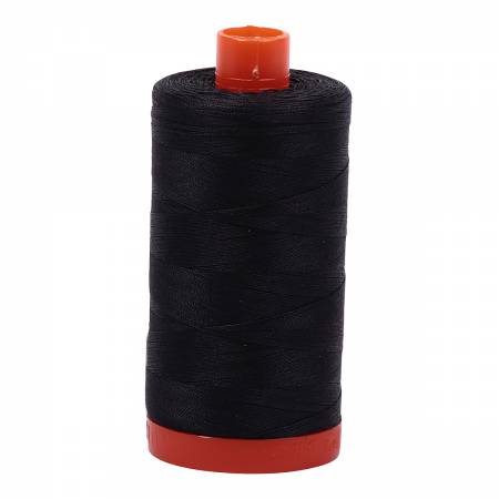 Mako Cotton Thread Solid 50wt 1422yds - Very Dark Grey - A1050-4241