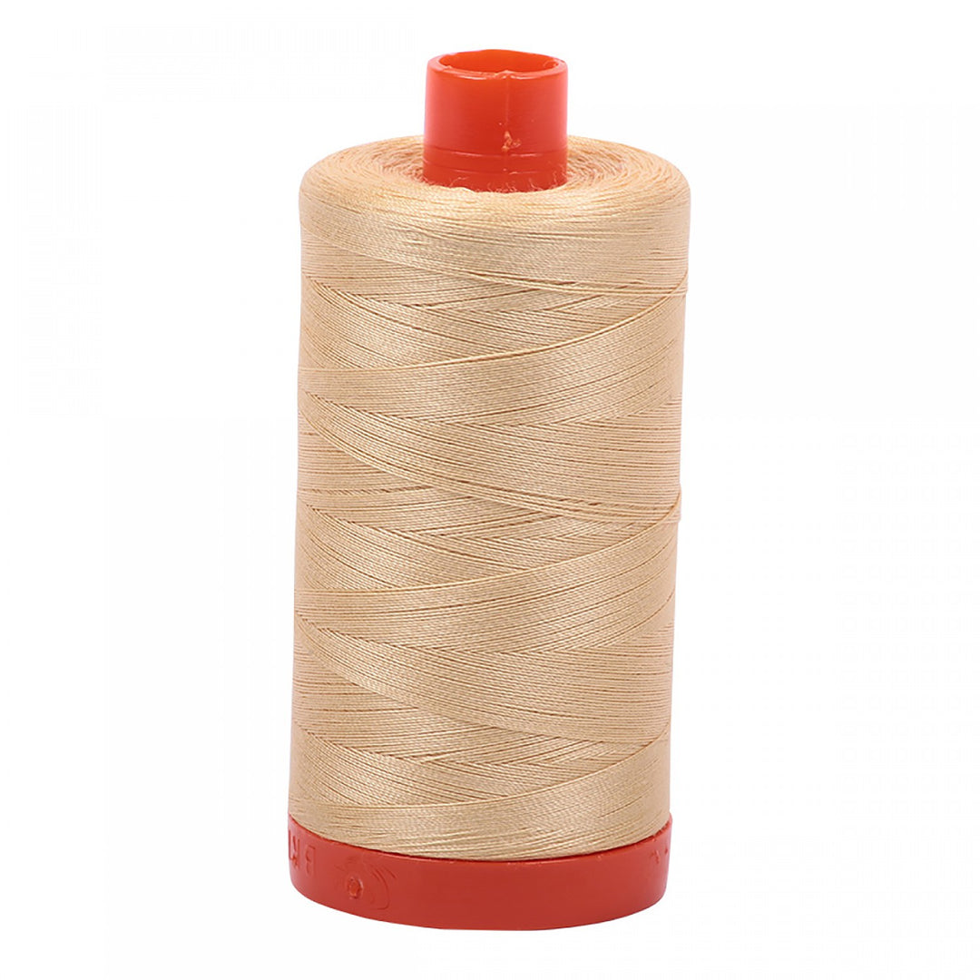 Mako Cotton Thread Solid 50wt 1422yds - Light Caramel - A1050-6001