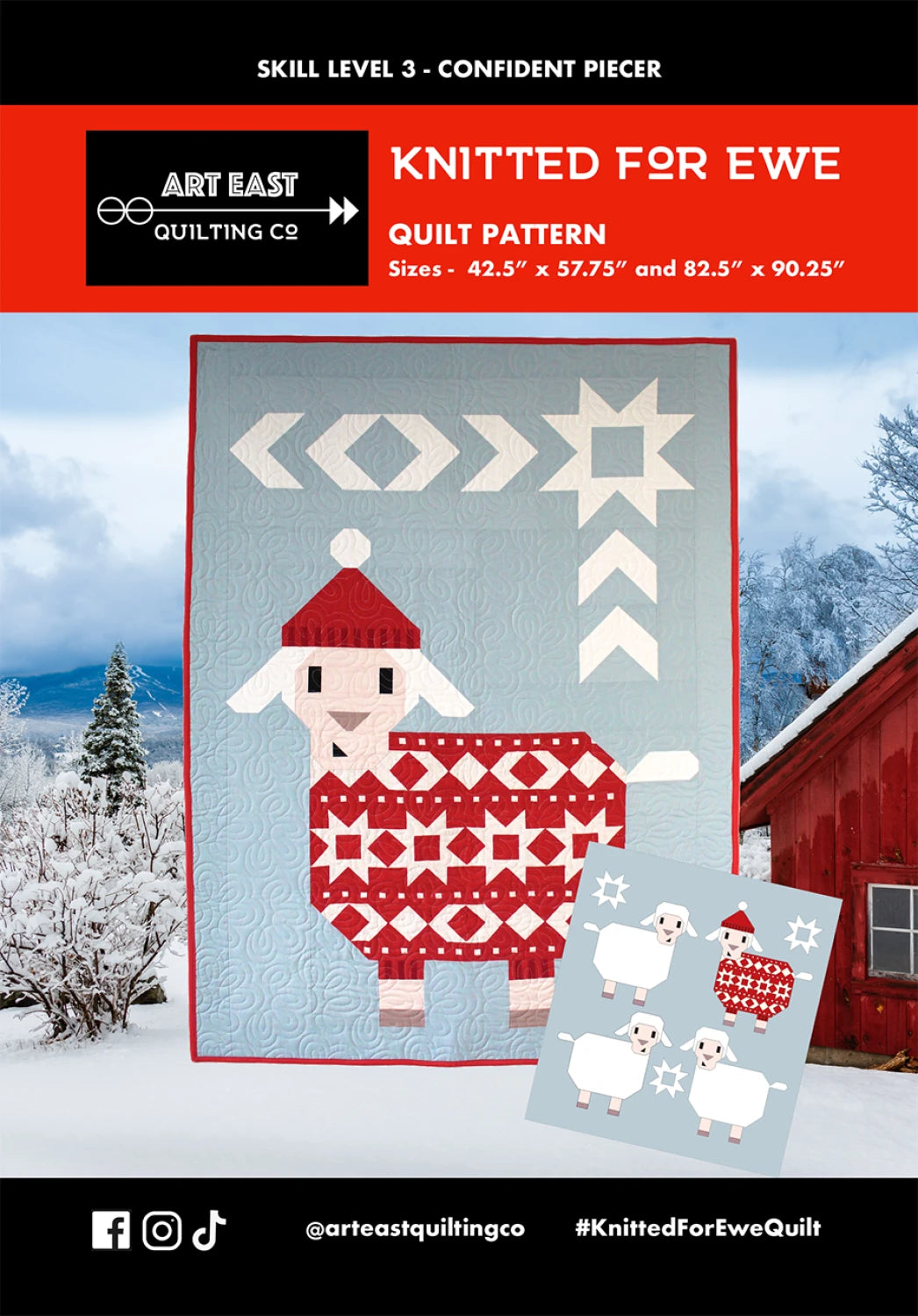Knitted for Ewe Quilt Pattern - AEKE1022