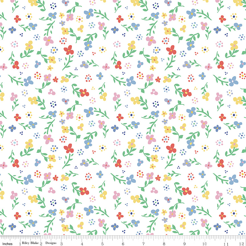 Always in Season - Small Floral White - C15101-WHITE