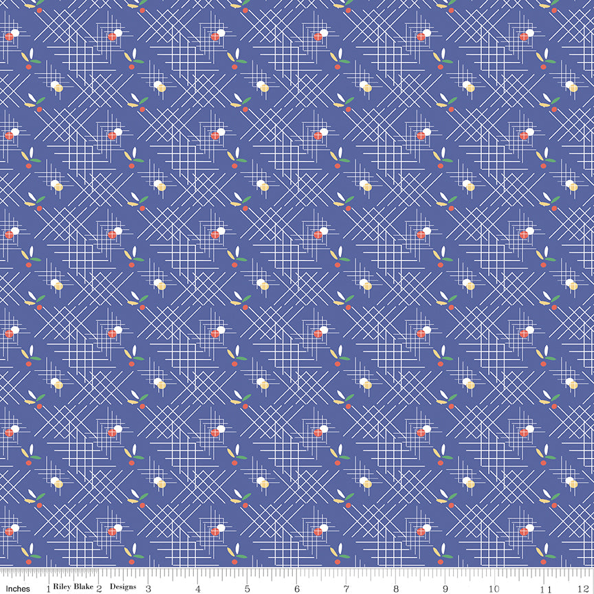 Always in Season - Criss-Cross Royal Blue - C15106-ROYAL
