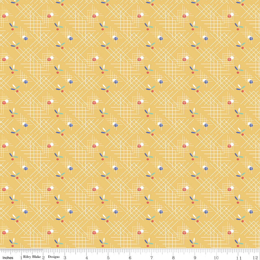 Always in Season - Criss-Cross Yellow - C15106-YELLOW