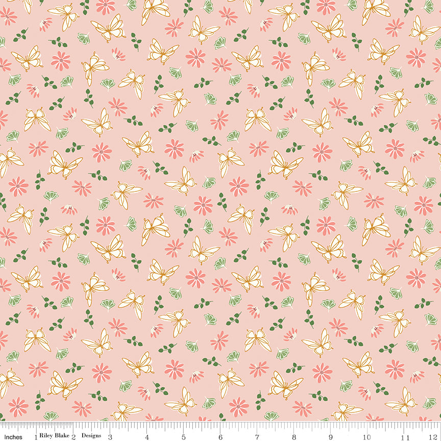 Melody - Flutter Flora Peaches n' Cream - C15143-PEACHES