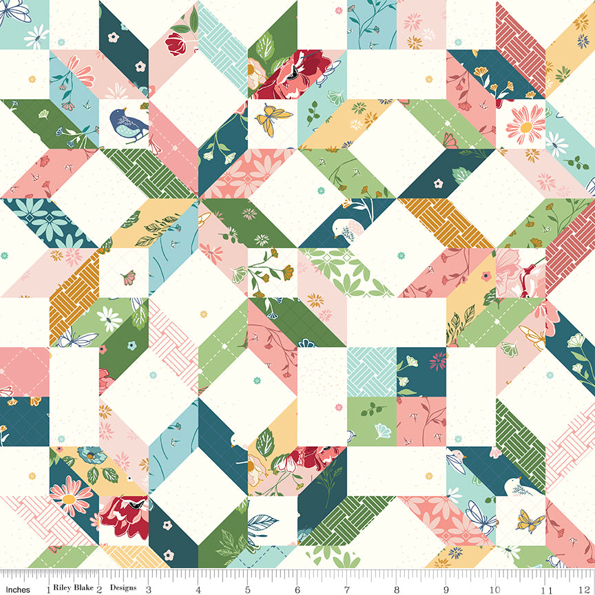 Melody - Carpenter Star Cheater Print Multi - C15148-MULTI