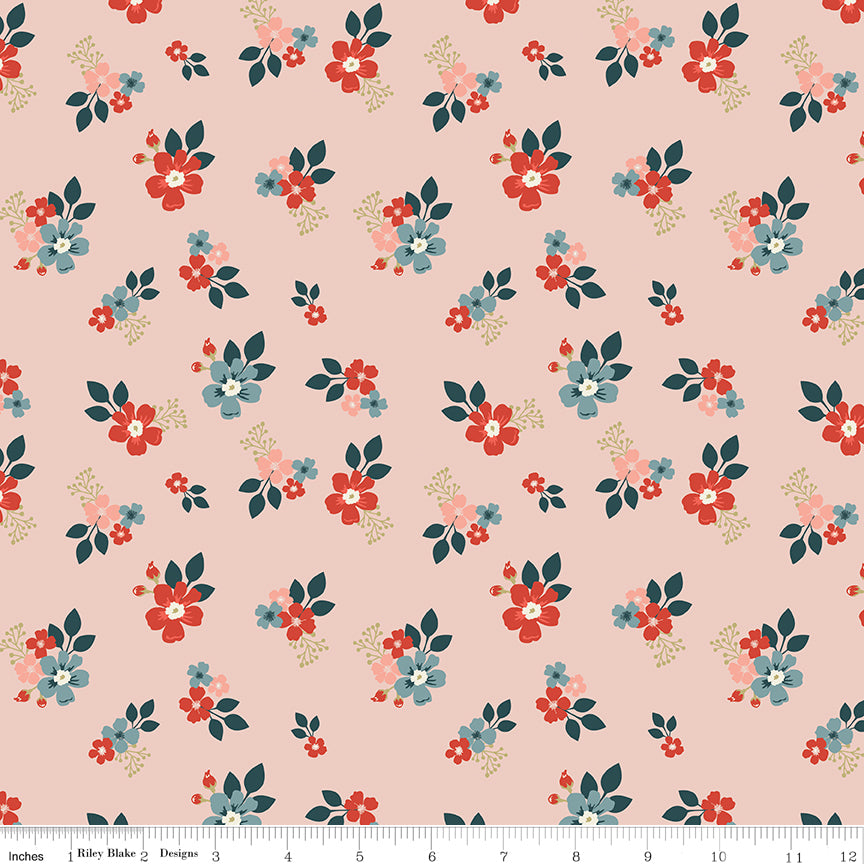 Vintage Charm - Floral Blush - C15271-BLUSH