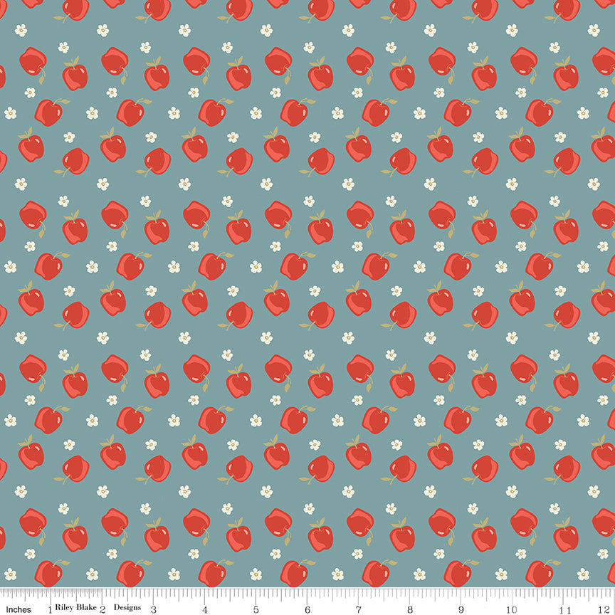 Vintage Charm - Apples Stone - C15273-STONE