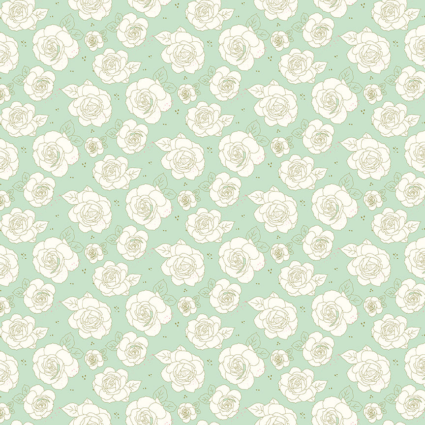 Sunsetridge - Roses Mint - C15731-MINT