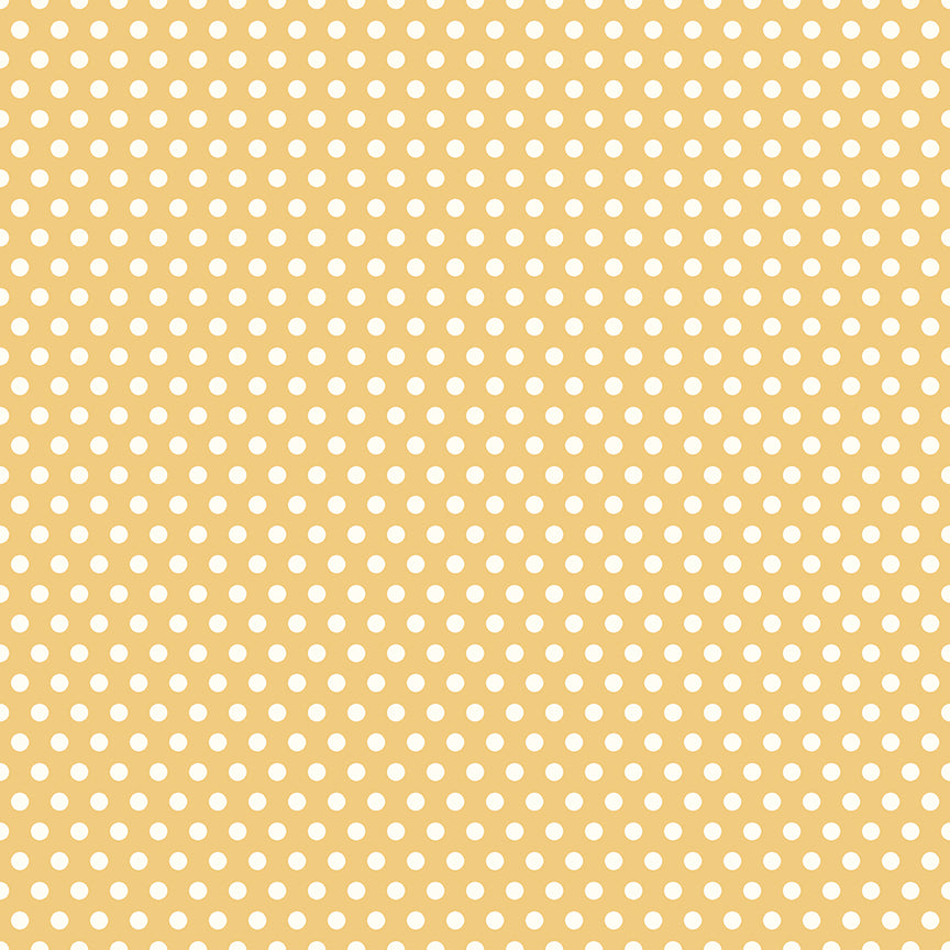 Yellow gold background with white dots
