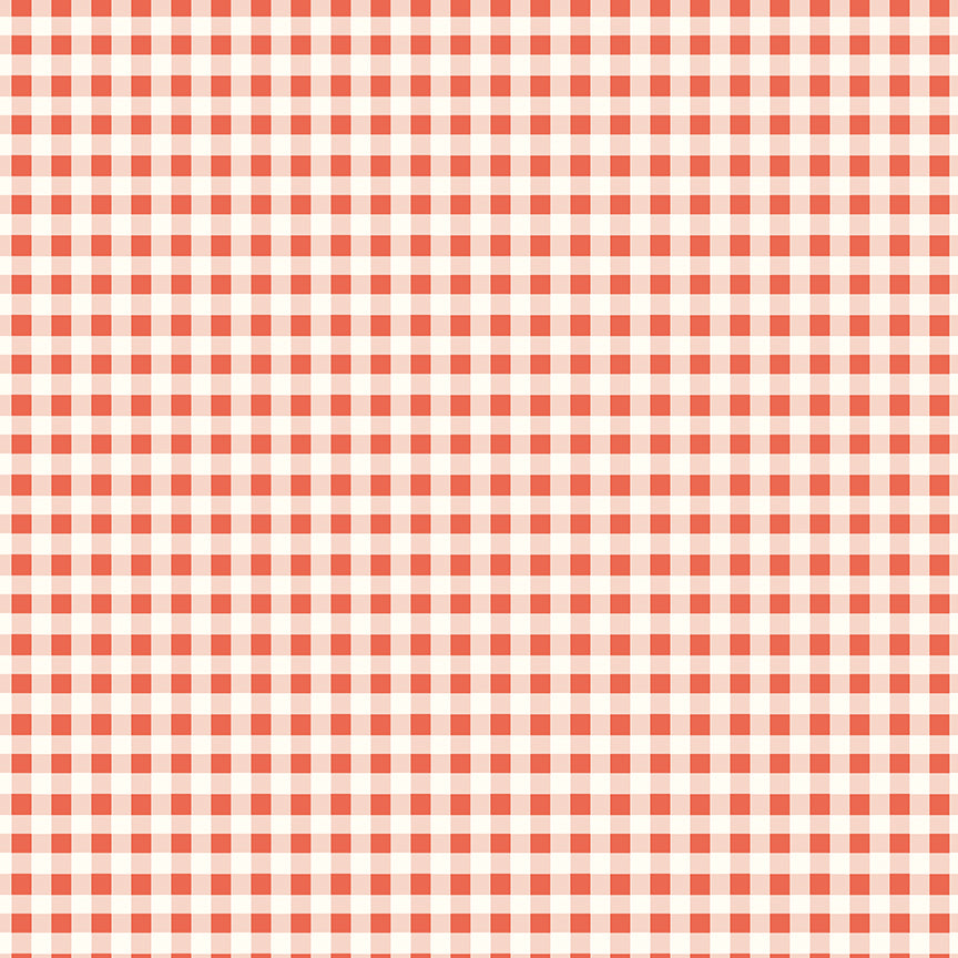 Red and white plaid