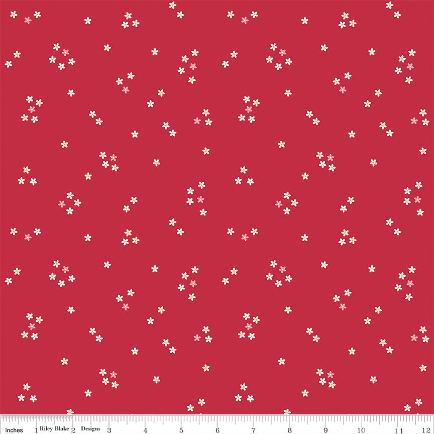 Berry Market - Flowers Red - C15746-RED