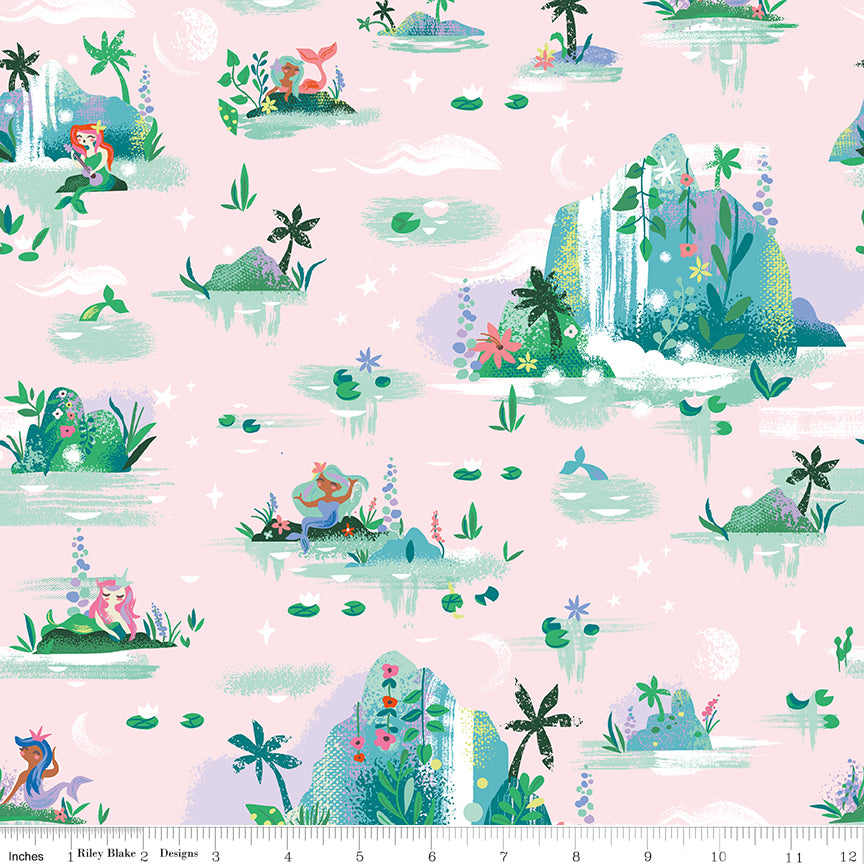 Forever Neverland - Mermaid Lagoon Pink - C15901-PINK