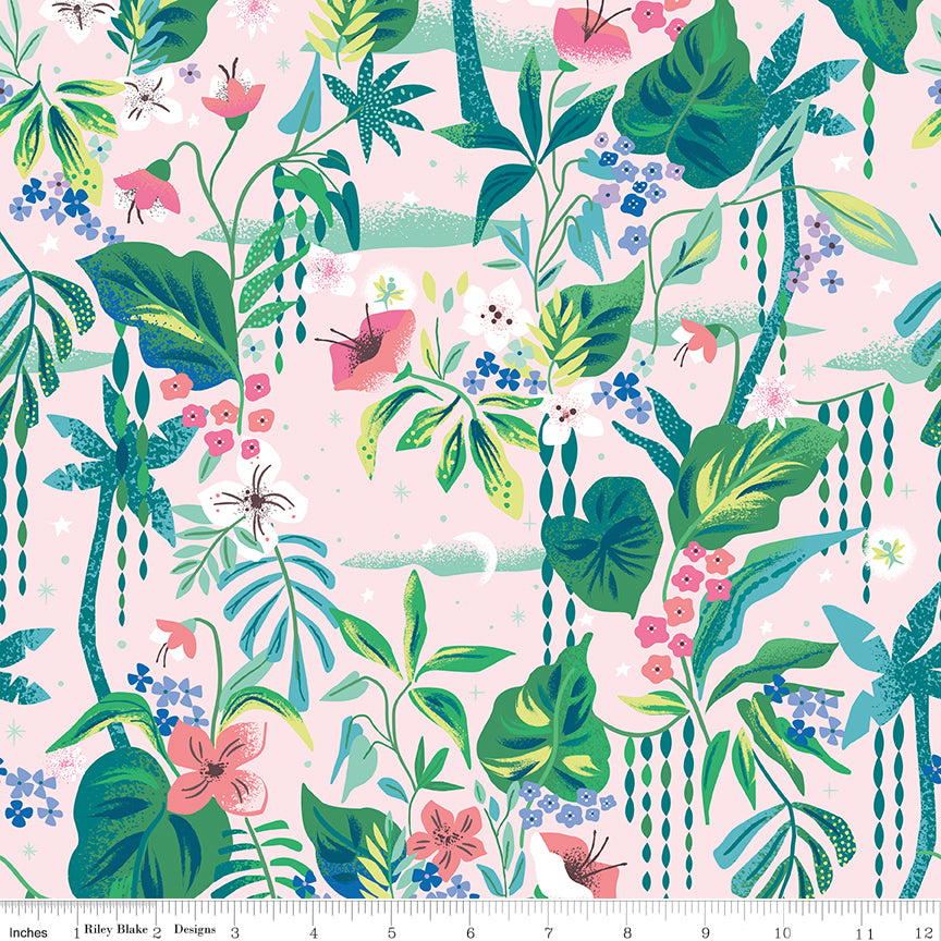 Forever Neverland - Tropical Floral Pink - C15903-PINK