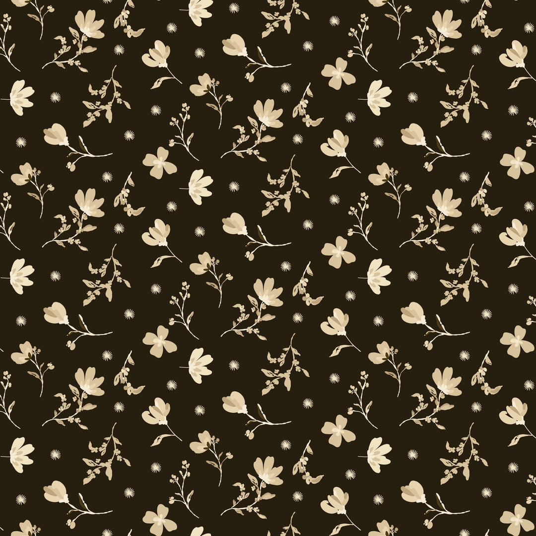 Pre-Order - Morning Latte - Floral - Espresso - C16921-ESPRESSO