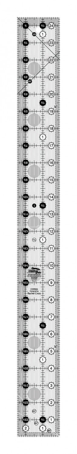 Creative Grids Quilt Ruler 2-1/2in x 24-1/2in - CGR224