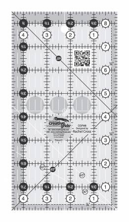 Creative Grids Quilt Ruler 4-1/2in x 8-1/2in - CGR48