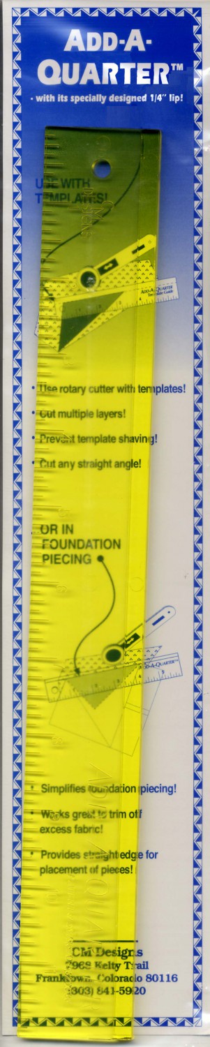 Add A-Quarter Ruler 1 1/2in x 12in- CM12