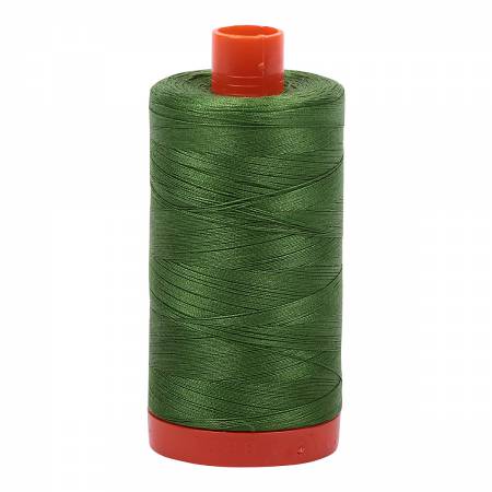 Mako Cotton Thread Solid 50wt 1422yds - Dark Grass Green - A1050-5018