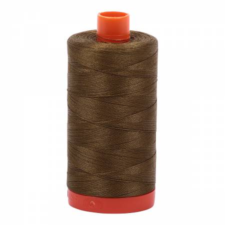 Mako Cotton Thread Solid 50wt 1422yds - Dark Olive - A1050-4173