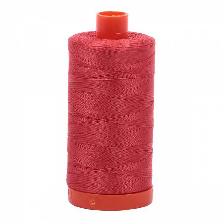 Mako Cotton Thread Solid 50wt 1422yds - Dark Red Orange - A1050-2255