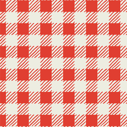Christmas in the Cabin - Checkered Charm in Flannel - F258913a