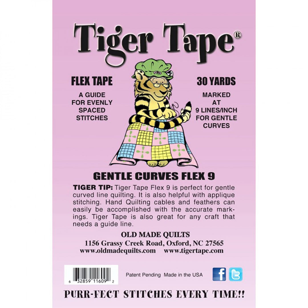Tiger Tape - Flexible Tape 9 Marks/Inch - FLEX9